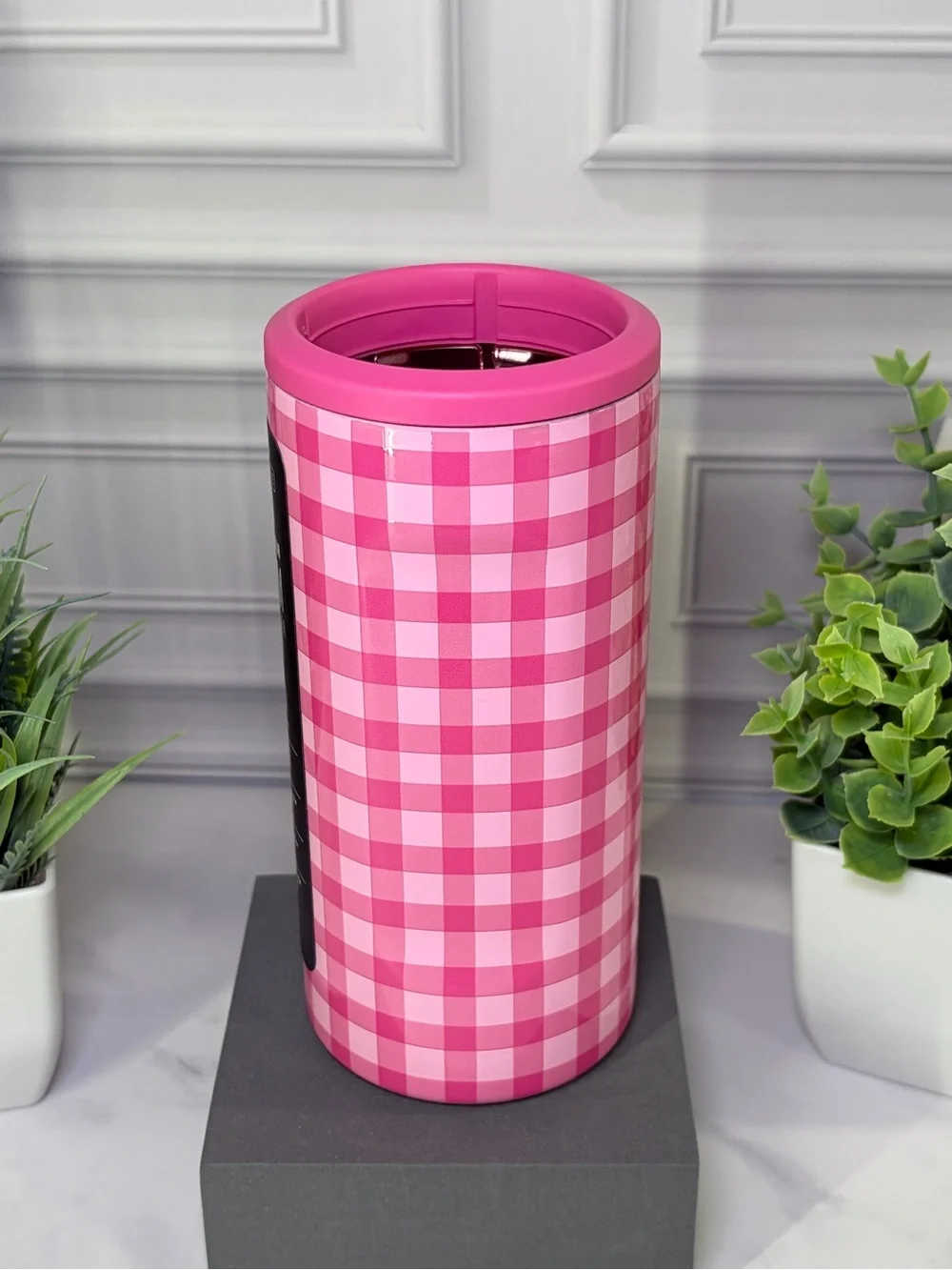 Brumate Pink Gingham Slim BNWT